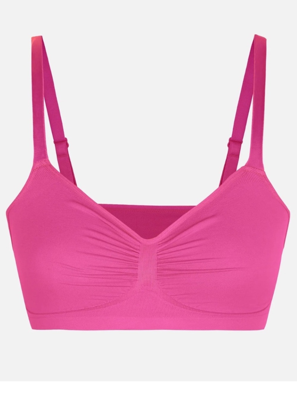 Feelingirl EVERYDAY WIRELESS BRA UNLINED SOFT BRA hot pink XXL